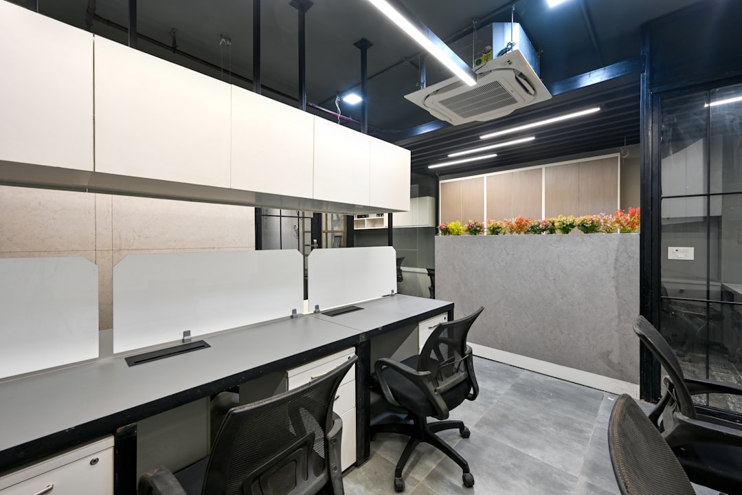 Office interior shot in New Delhi, India